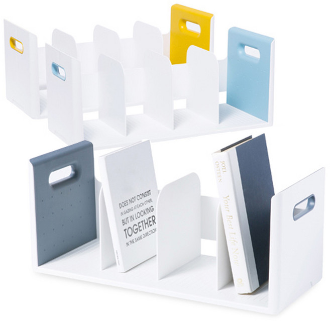 시스맥스 루맥스 4단 책꽂이 271058 북엔드 서류 정리, 네이비