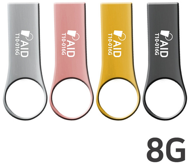 누적판매 40만개 TKR 정품 메탈소재 USB, 2. 원형 T10-, 8G, 99999