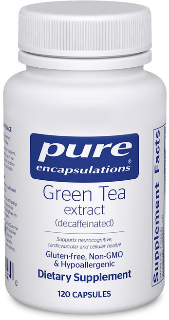 Pure Encapsulations 그린 티 추출물 디카페인 캡슐, 1개, 120정