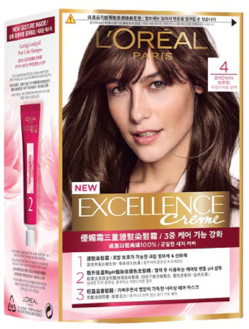 L'OREAL PARiS 巴黎萊雅 優媚霜染髮霜, 1個, 棕色