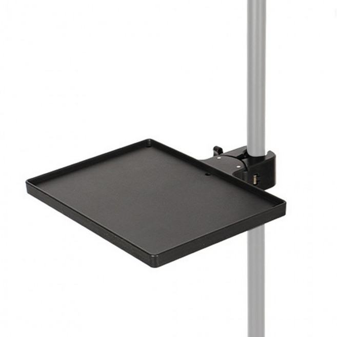 스탠드 설치용 선반 마이크 조명 클램프형 집게트레이 삼각대 연결, 블랙(단일색상)