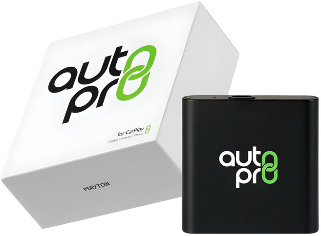 메이튼 오토 프로 무선 미러링 카플레이 아이폰 호환 네비게이션 동글, 혼합색상