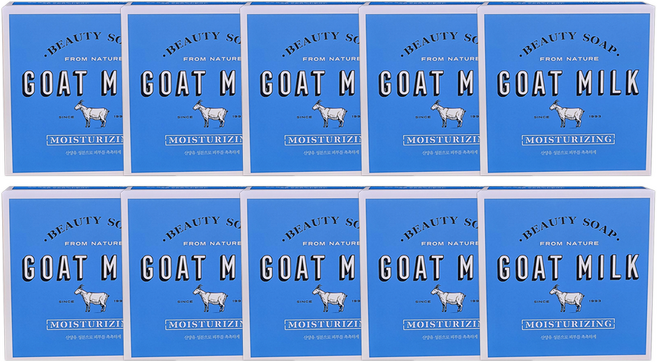 샤워메이트 뉴 산양유 비누 화이트우유향, 90g, 10개입