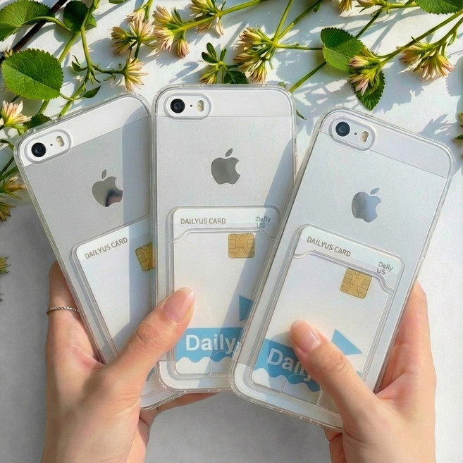 데일리어스 1+1+1 에어백 카드 수납 투명 범퍼 케이스