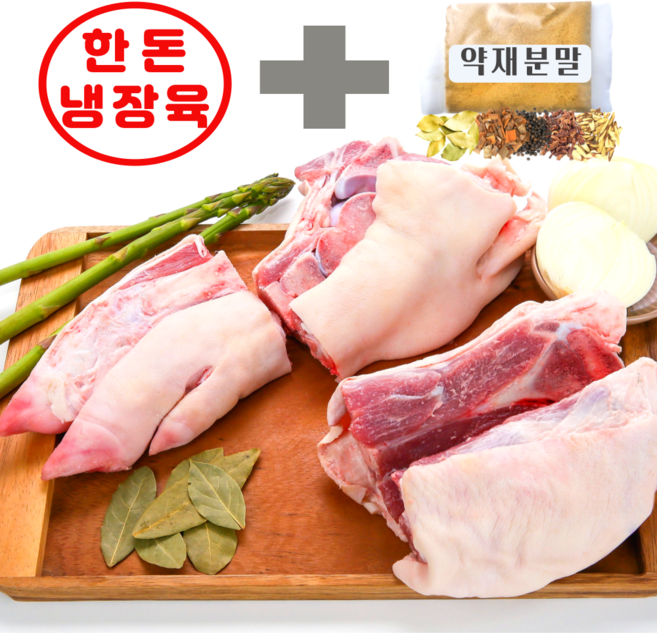 하누랑한도니 한돈 냉장 돼지족발 1.8kg이상 뒷다리 생족발, 뒷 장족 : 5컷(6조각), 1개