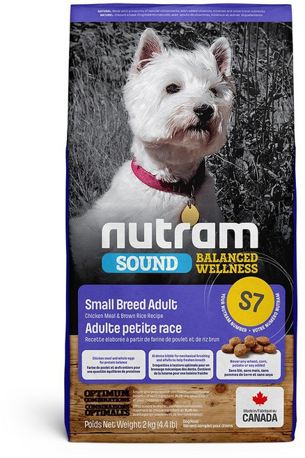 犬飼料 無穀全能 均衡健康 專業調理, 1個, 紐頓 S7 雞肉+胡蘿蔔 小型犬糧, 2kg, 雞肉+蔬菜