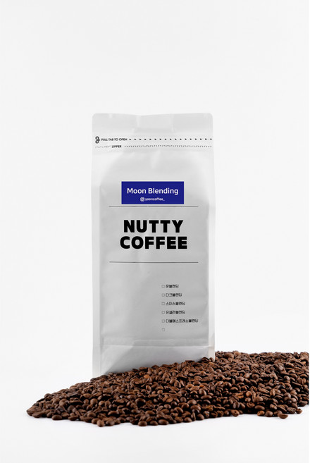 NUTTY COFFEE 문 블렌딩 원두커피 고소한원두, 홀빈(분쇄안함), 1kg, 1개
