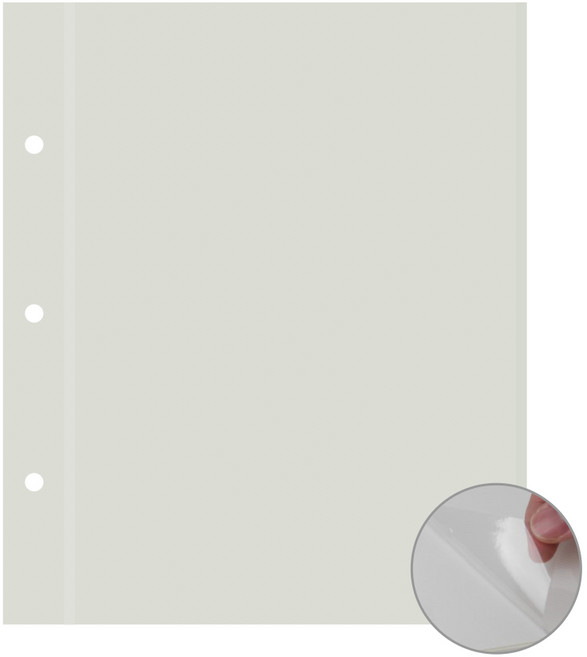 스토리앨범 중사이즈 접착속지 리필, 중사이즈 백지접착 20매