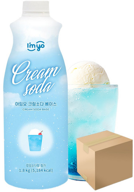 아임요 크림소다 베이스 1.8kg 6개