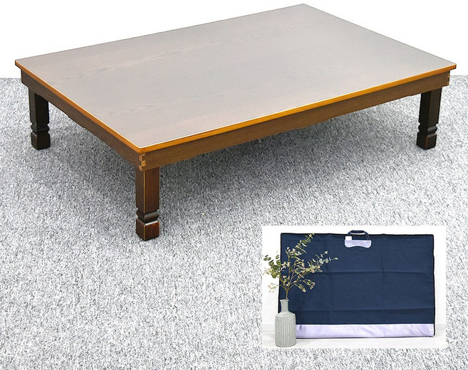 남원춘향공방 교자상 1200x810 제사상 남원밥상 사각밥상 집들이상 접이식 6인~8인, 엔틱 캡다리 4자 (120x81)+천커버