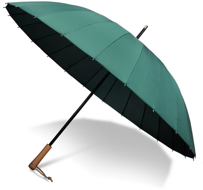 크로반 명품 튼튼한 장우산 KR1 그린 대형우산 판촉물 답례품 각인우산