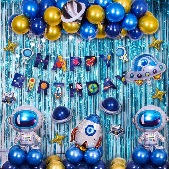 I&H 우주탐험 풍선세트, 혼합색상, 1세트