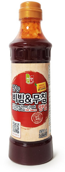 첫맛 만능 비빔 무침양념소스 550g, 3개