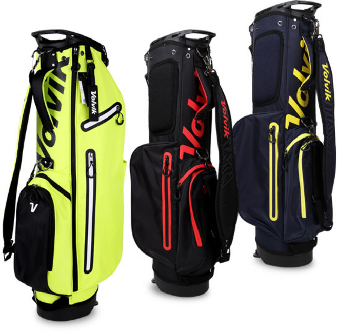 VOLVIK 볼빅 7 5인치 경량 골프 스탠드백 골프백 캐디백, 블랙