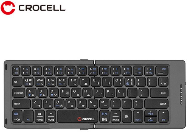 크로셀 C-Flip Grade 무선 접이식 키보드, 펜타그래프, 블랙