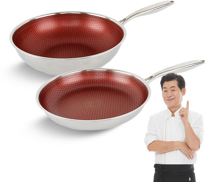 클래딘 베네치아 이연복 통3중 인덕션 IH 28cm 프라이팬 + 28cm 궁중팬, 1개