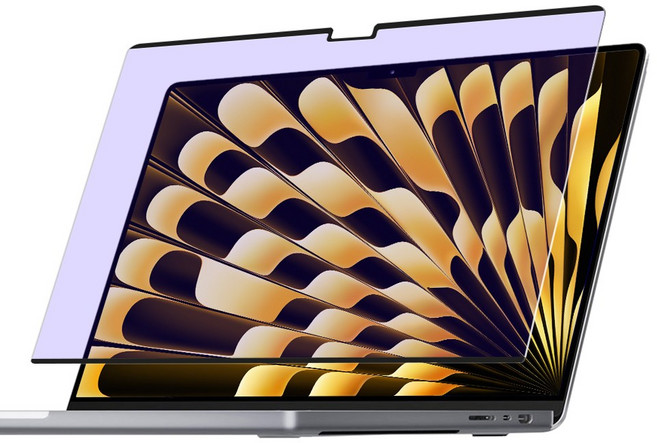 고부기 맥북 에어 프로 마그네틱 블루라이트 차단 탈부착 액정 모니터 보호필름, 1개