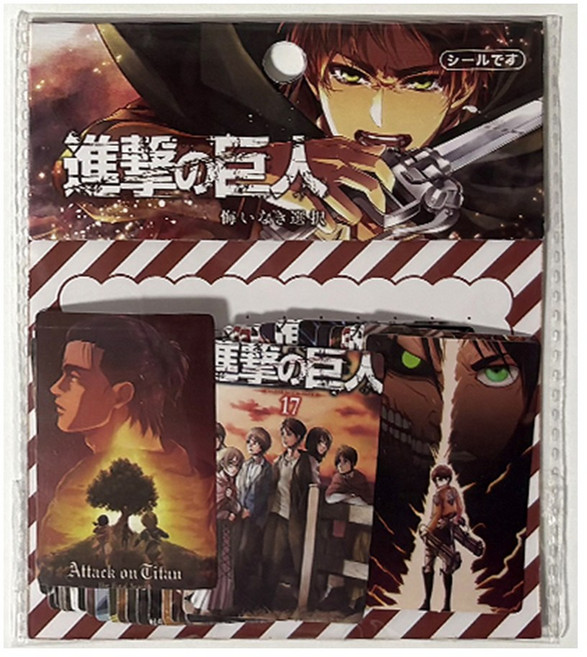 진격의거인 굿즈 애니 스티커 세트, 1세트, 사각A