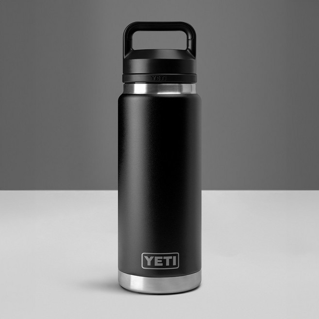[정식수입] 예티 텀블러 램블러 워터 보틀 처그 캡 769ml 26oz (리브퍼콜라보 식약처인증), 1개, 블랙