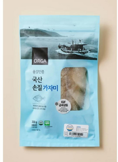 풀무원 ORGA 품질인증 국산 손질 가자미 300g 1개