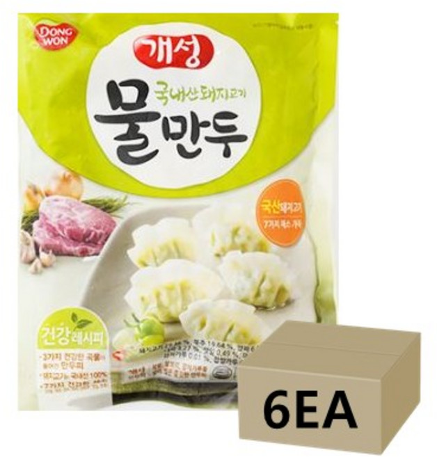 3+3 동원 개성 물만두 500g x 6봉, 6개