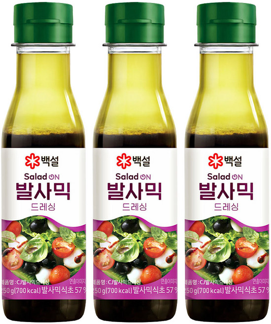 CJ 발사믹드레싱 250g, 3개