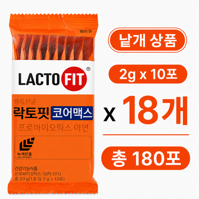 락토핏 생유산균 코어맥스 60p, 120g, 3개