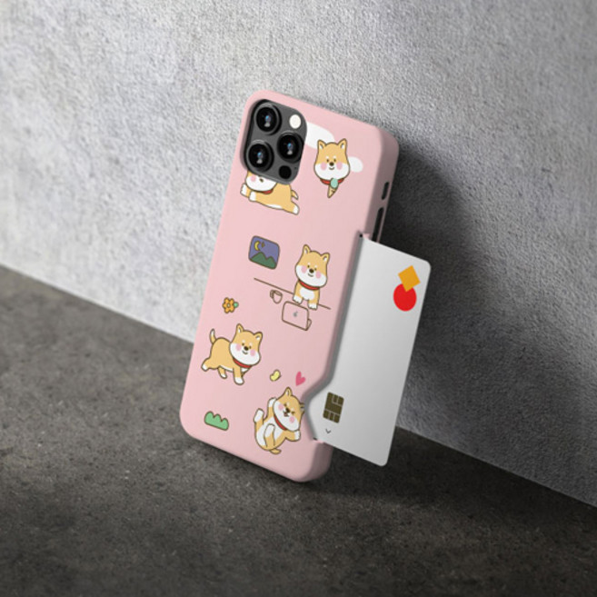 시안샵 TRY 카드하드케이스_댕댕이와친구들 아이폰12 11 MINI PRO MAX 7 8 SE2 XS XR 갤럭시S21 S20 갤럭시노트20