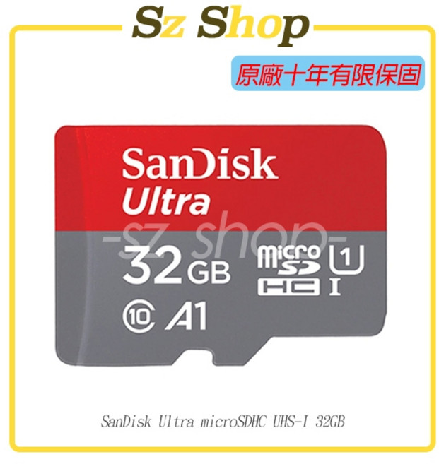 SanDisk Ultra microSDHC UHS-I A1 32GB 記憶卡, 1個