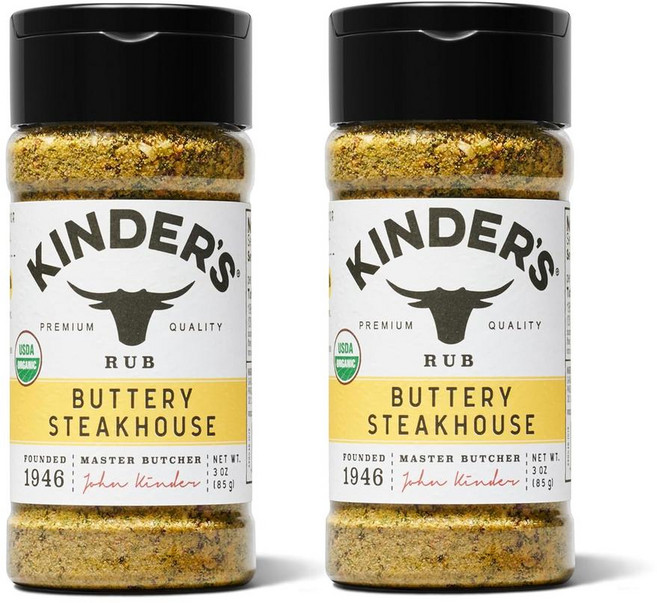 킨더스 버터리 스테이크하우스 시즈닝, 2개, 85g
