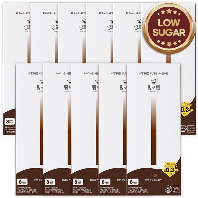 링포텐 에너지커피 헤이즐넛 디카페인, 11g, 110개