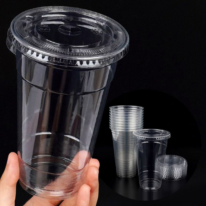 10P 테이크아웃 PET 컵 720ml 일회용 아이스 디저트ryu2+6rru