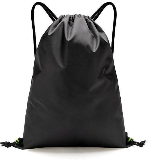 運動防水抽繩雙肩包 束口袋 男女學生揹包, DB10 黑, 1個