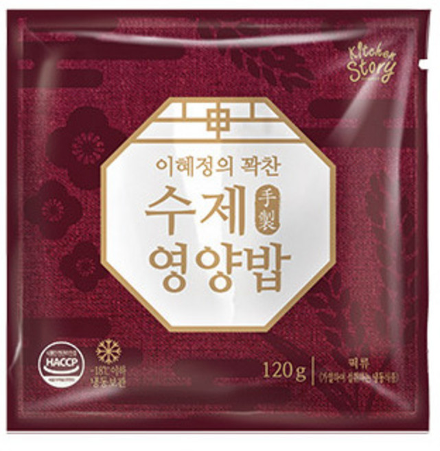 [키친스토리] 빅마마 이혜정의 꽉찬 수제 영양밥 120g x20개, 2.4kg, 1세트