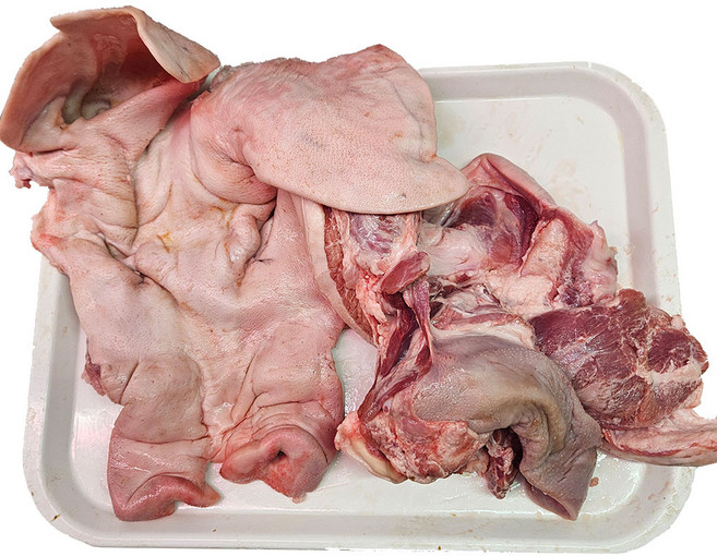 국내산 냉장 뼈없는 발골 돼지머리 머릿고기 한마리분 2.5kg, 1개