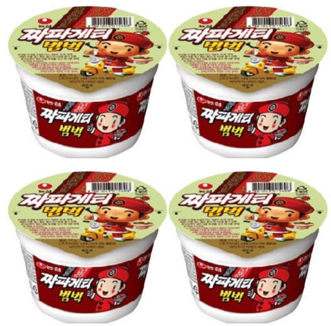 짜파게티범벅 6개입X4박스 (총24개)/짜장범벅 개당 70g
