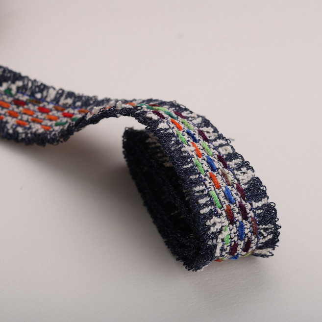 아유디 에스닉 웨빙끈 3cm 에스닉끈 장식끈, 네이비1마, 1개