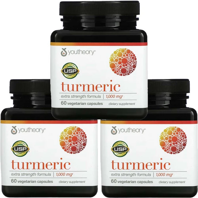 코스트코 유씨어리 커큐민 Tumeric 60캡슐3통 유시어리 강황, 60정 - 쿠팡