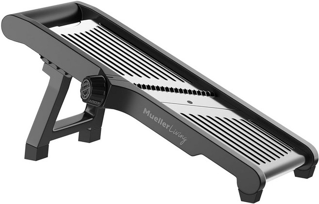 주방용 뮬러 리빙 만돌린 슬라이서 스테인리스 스틸 슬라이스 또는 줄리엔 야채 채퍼 과일 슬라이서, Stainless Steel