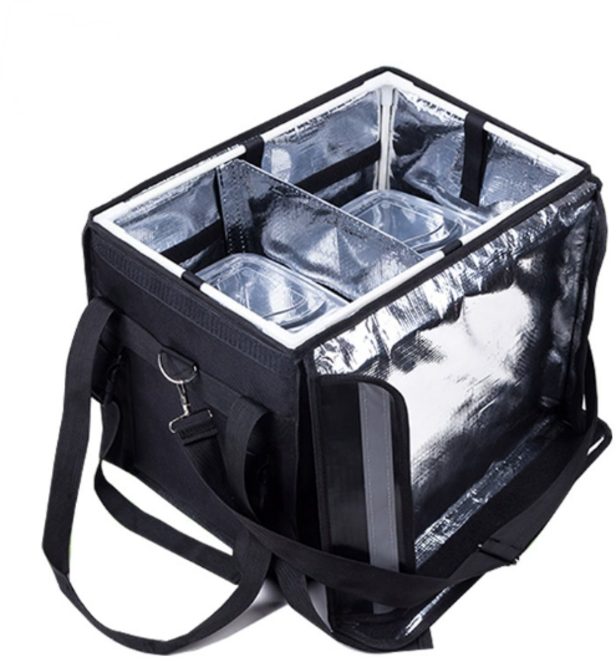 배달가방 오토바이 방수 딜리버리백 배달통 보온가방 보냉가방, 1개, BLACK