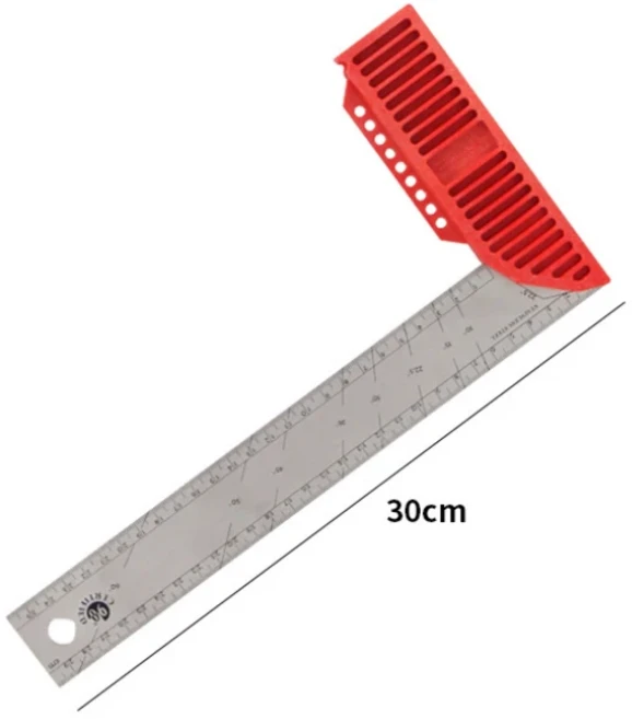Kapro 스테인레스 스틸 조이너 스완슨 금속 사각 앵글 마킹 오른쪽 눈금자 목수 사각 목공용 시도 25 cm 3, 02 30cm, 02 30cm