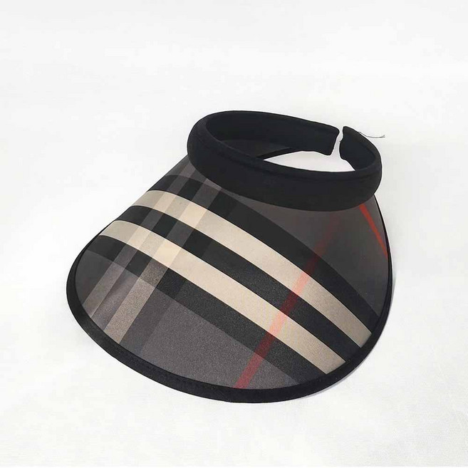 와이앤와이 중년여성 폴리체크 심플밴드 하드썬캡 골프 등산 머리안아픈 조이지 않는 편한모자