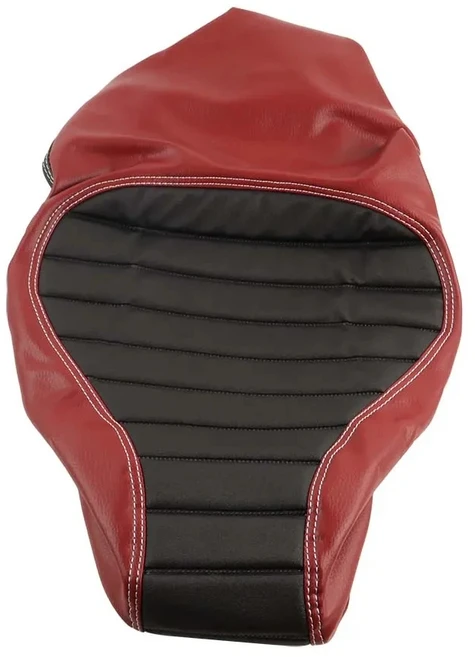 베스파 프리마베라 스프린트 125 용 가죽 시트 쿠션 두꺼운 스폰지 절연 커버 보호대, 01 burgundy