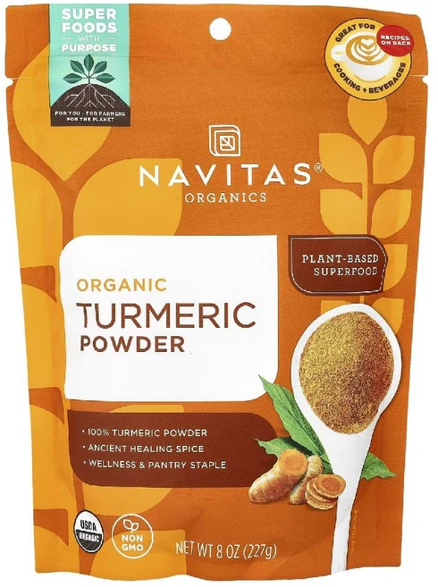 Navitas 오가닉 투메릭 밥할때 강황 가루 파우더 커큐민 분말 227g Turmeric, 1개 - 쿠팡