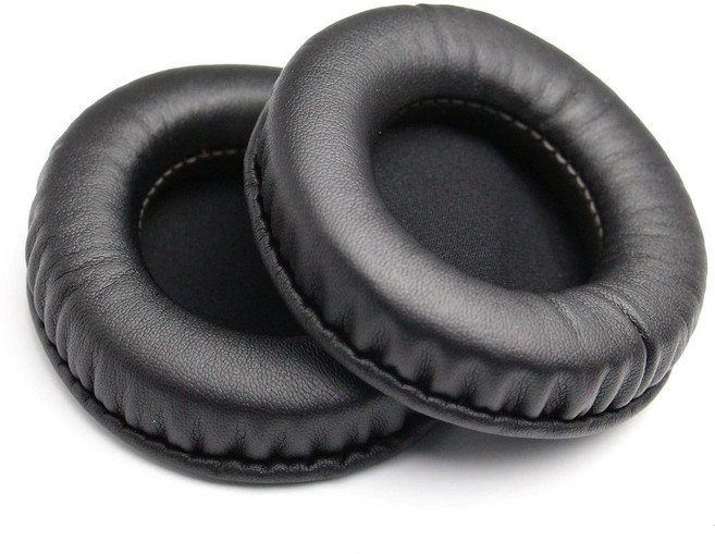 헤드폰 헤드셋 이어 패드 녹스 NOX 쿠션 커버 교체 스펀지 가죽 귀마개 수리 호환 NX 2S 3 4, 110MM 가죽 이어패드 1쌍(:2개)