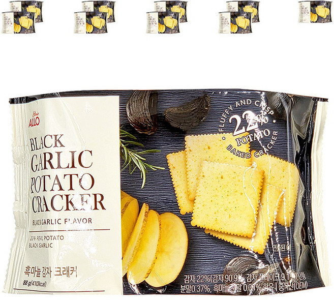 ALLO 흑마늘 감자 크래커, 10개, 88g