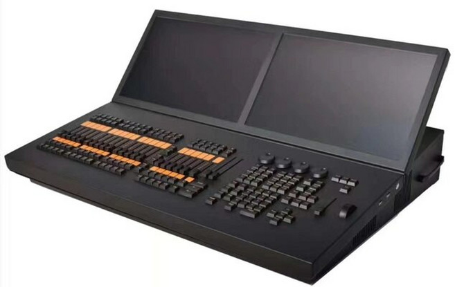 무대특수조명 레이저빔라이트 보증 pro stage dj disco Intelligent rdm dmx grand ma2 consol on pc ma 2 조명 컨트롤러 콘솔, 검은색, 우리 플러그