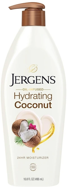 Jergens 하이드레이팅 코코넛 바디로션 건성피부, 1개, 496ml - 쿠팡