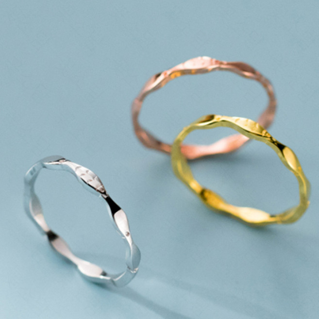 꽃소담 여자 물고기 행운 반지 오픈링 기념일 선물 소원성취 재물운 실반지 3colors HZHF3169