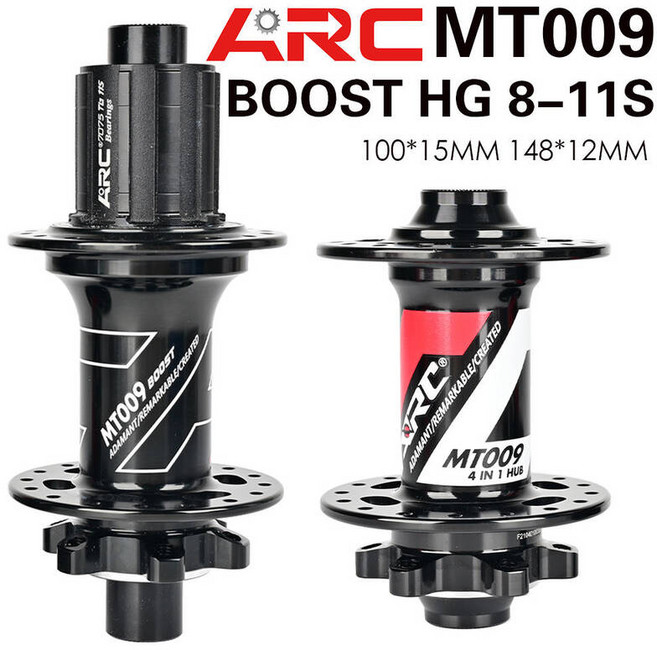 자전거 베어링 휠 부품 ARC MT009 부스트 허브 MTB 6 폴 3 치아 114 클릭 밀폐형 32 홀 HG 8 9 10 11 MS XD 12S, 옵션23) 100x15 148x12 HG 32H